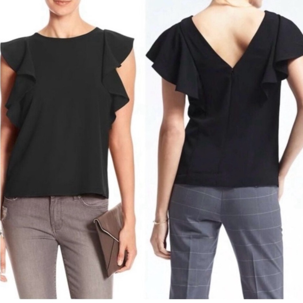 NWT Banana Republic Lucia Flutter Top / Blouse